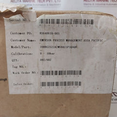 Rosemount 2088/2090 Smart Pressure Transmitter Set 2088 G2S22A2M5B4I1P1Q4Q8