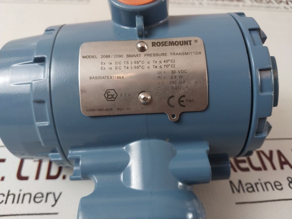 Rosemount 2088/2090 Smart Pressure Transmitter Set 2088 G2S22A2M5B4I1P1Q4Q8