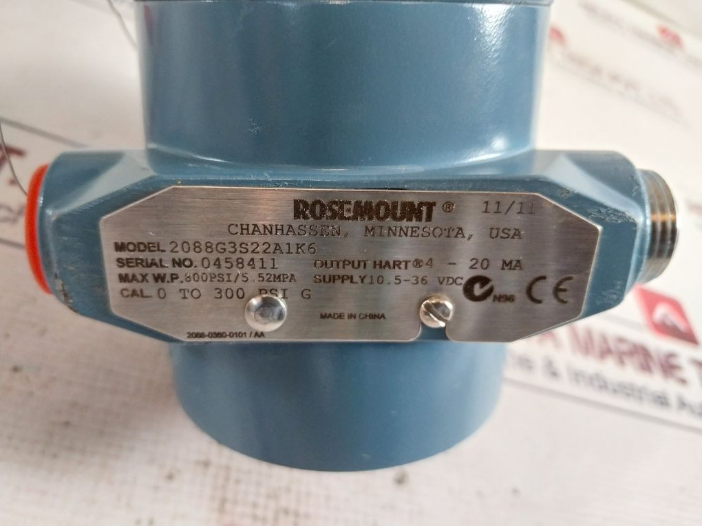 Rosemount 2088G3S22A1K6 Smart Pressure Transmitter