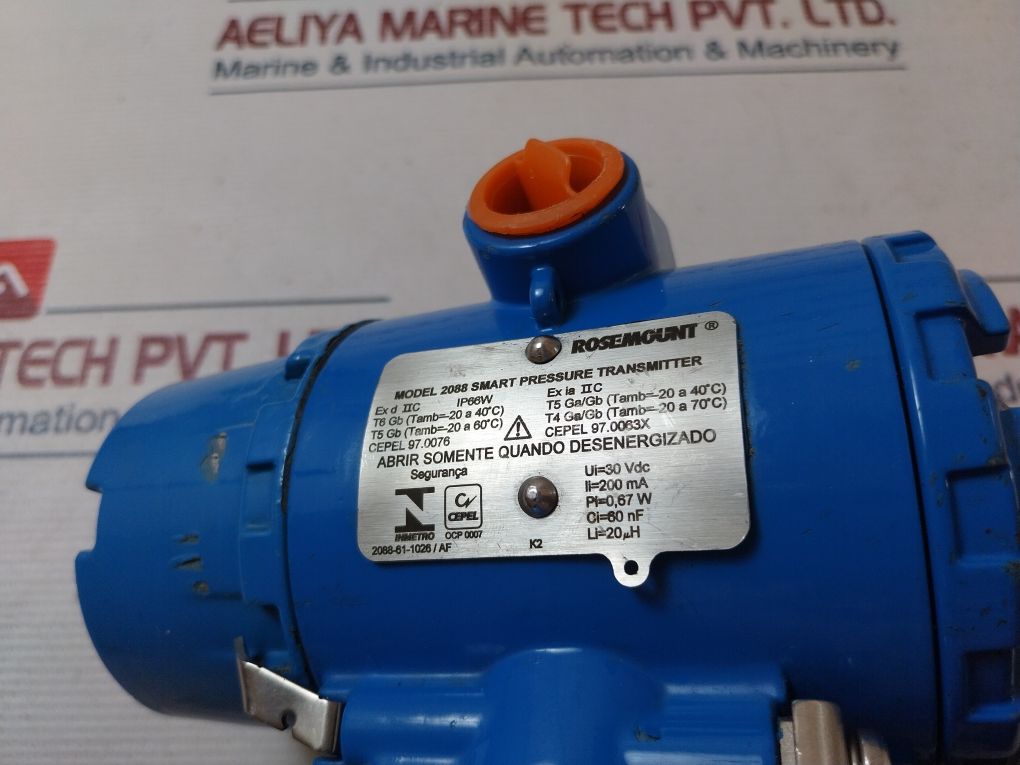Rosemount 2088G3S22A1M5B4K2Q4Q8 Smart Pressure Transmitter Ip66W