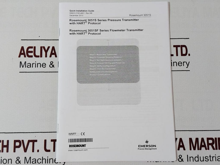 Rosemount 3051S2Tg3A2E11A1Bb4D1E7M5P1Q4Qtt1 Pressure Transmitter Set