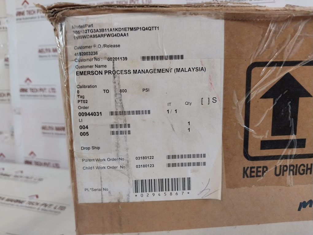 Rosemount 300S1Kad1E7M5T1 Pressure Transmitter 3051S2Tg3A3B11A1Kd1E7M5P1Q4Qtt1