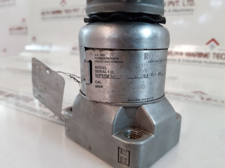 Rosemount 300S1Kfiam5 Pressure Transmitter 3151-3302-3035 Cal 0 To 2 Bar