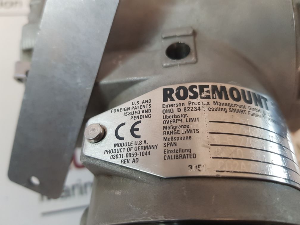Rosemount 3051/3001 Pressure Transmitter 03031-0761-0022
