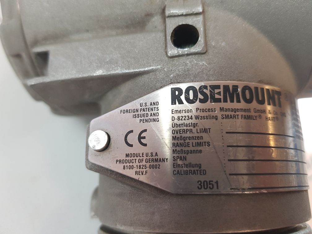 Rosemount 30513001 Pressure Transmitter 03031-2101-3142
