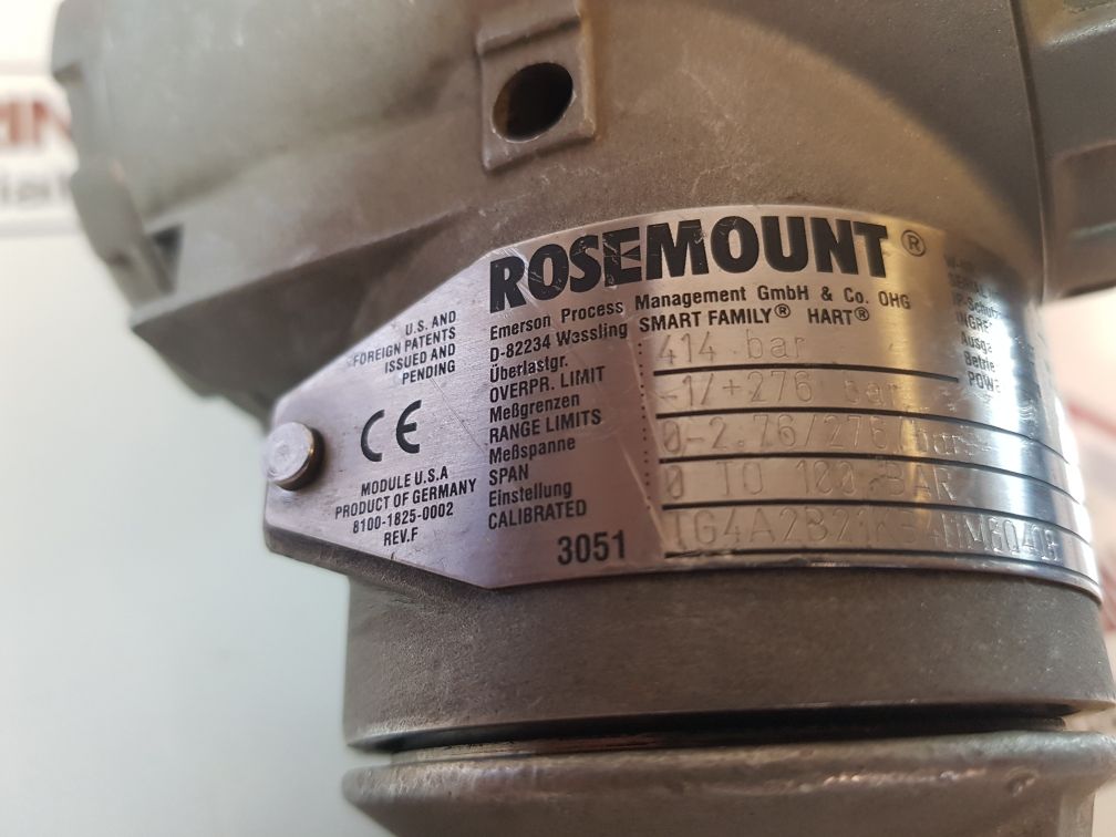 Rosemount 3051/3001 Pressure Transmitter 03031-2101-3142