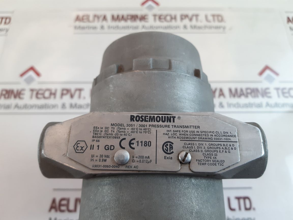 Rosemount 30513001 Pressure Transmitter Free Shipping