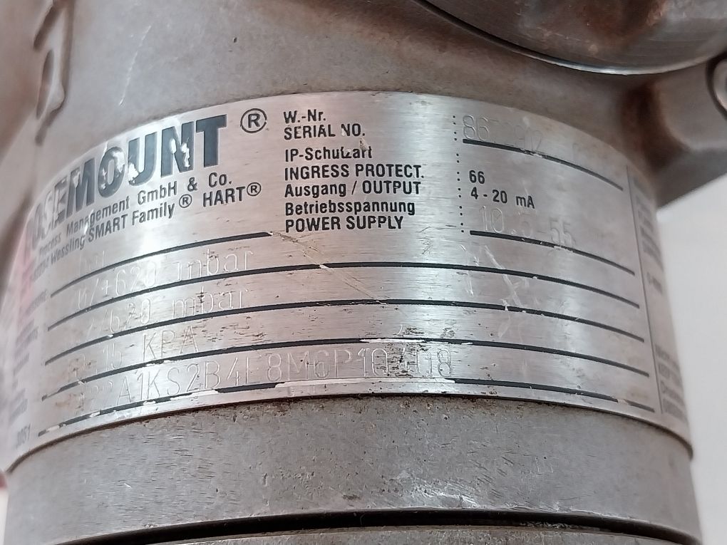 Rosemount 3051 Cd2A22A1Ks2B4E8M6P1Q4Q8 Pressure Transmitter T90°C