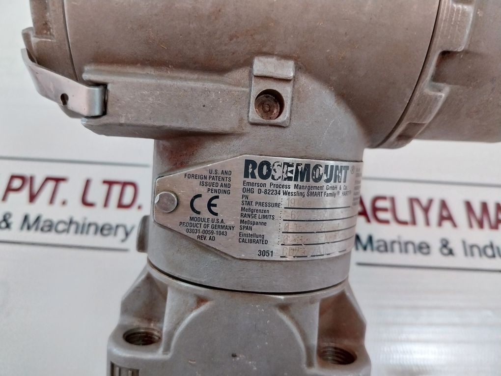 Rosemount 3051 Cd2A22A1Ks2B4E8M6P1Q4Q8 Pressure Transmitter T90°C