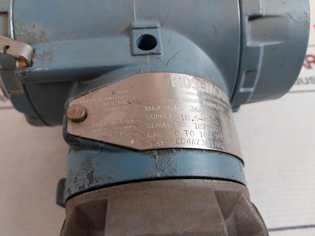 Rosemount 3051 Cd4A73A1Akdl4M5 Pressure Transmitter 