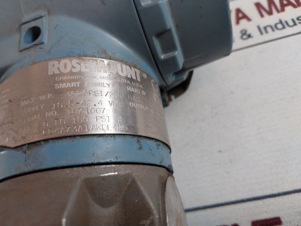 Rosemount 3051 Cd4A73A1Akdl4M5 Pressure Transmitter 
