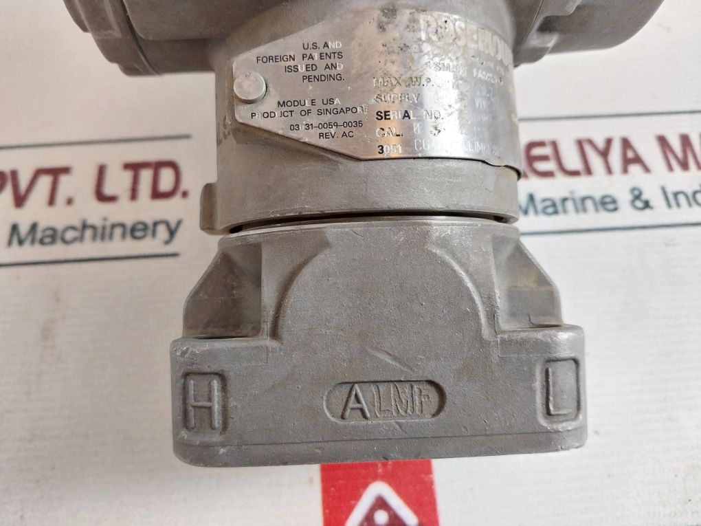 Rosemount 3051 Cg4A02A1Jm6E8P1S5Q4Q8 Pressure Transmitter