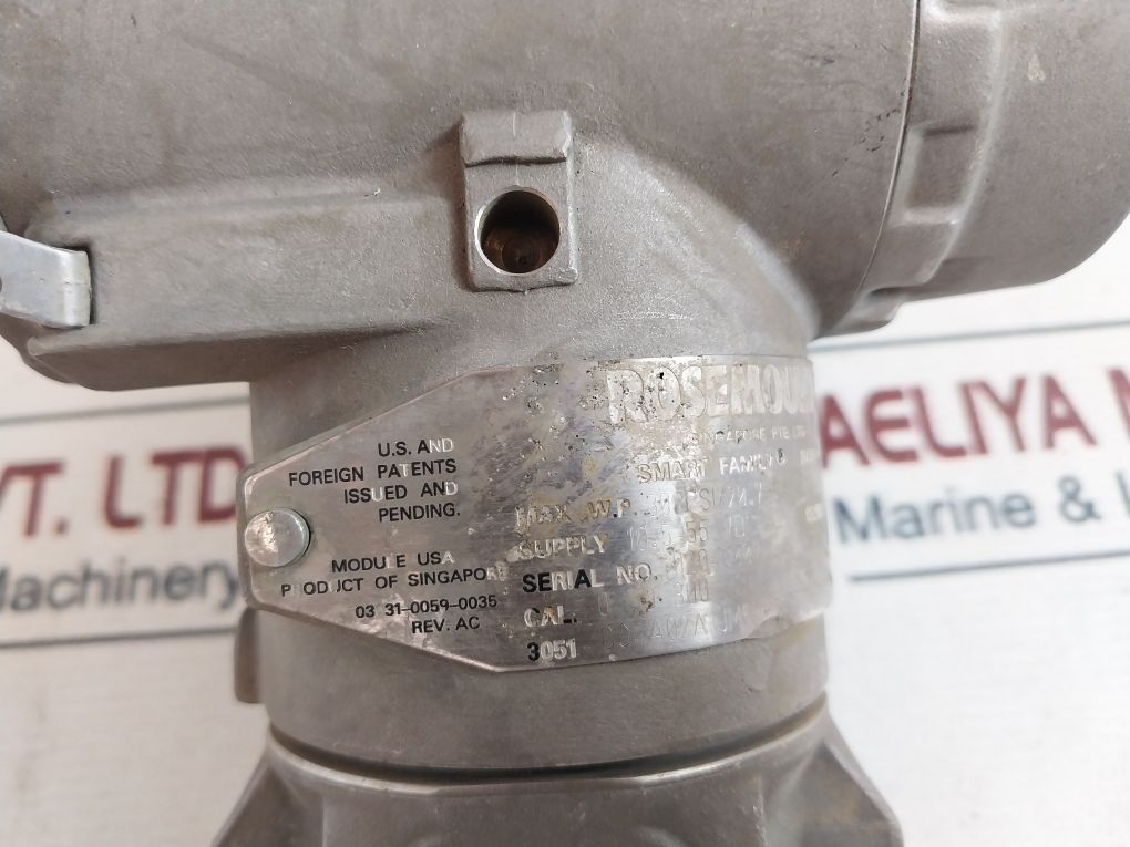 Rosemount 3051 Cg4A02A1Jm6E8P1S5Q4Q8 Pressure Transmitter