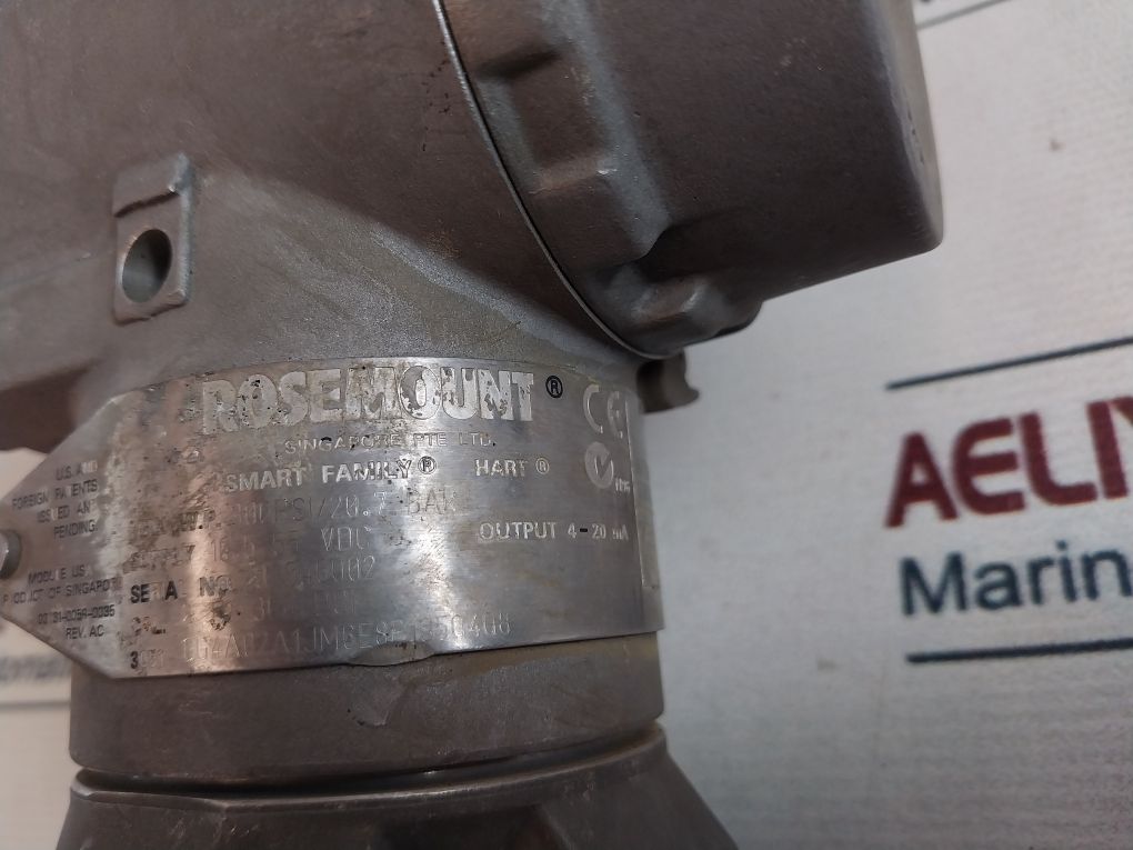 Rosemount 3051 Cg4A02A1Jm6E8P1S5Q4Q8 Pressure Transmitter