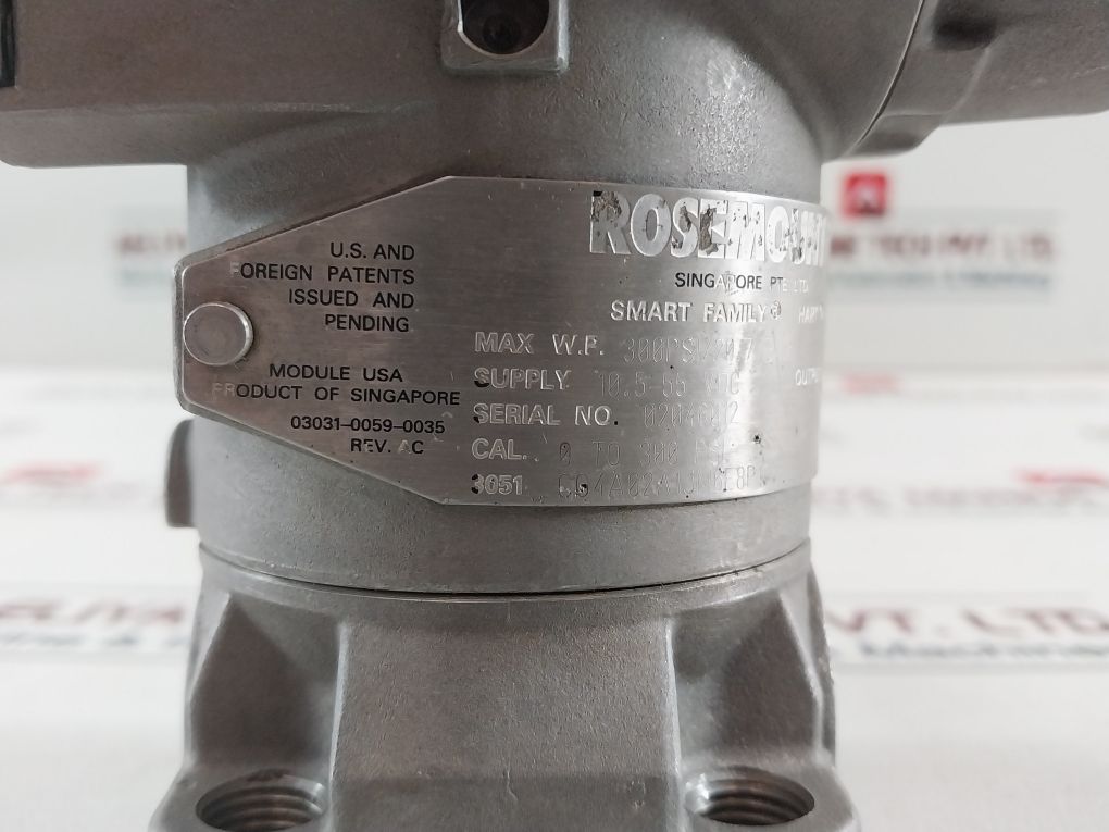 Rosemount 3051 Cg4A02A1Jm6E8P1S5Q4Q8 Pressure Transmitter