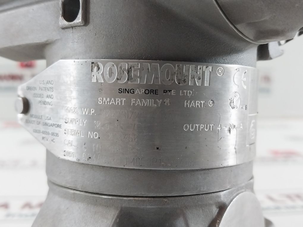 Rosemount 3051 Cg4A02A1Jm6E8P1S5Q4Q8 Pressure Transmitter
