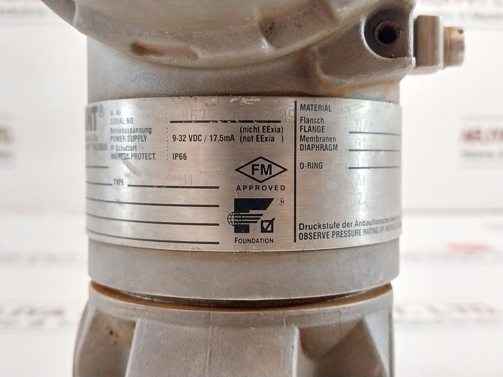 Rosemount 3051 Cg4E02A1Ks5L1M6P104 Fieldbus Pressure Transmitter
