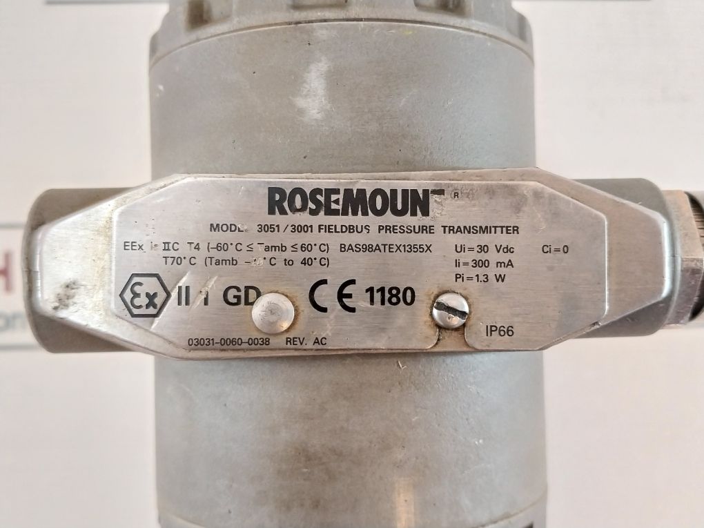 Rosemount 3051 Cg4E02A1Ks5L1M6P104 Fieldbus Pressure Transmitter