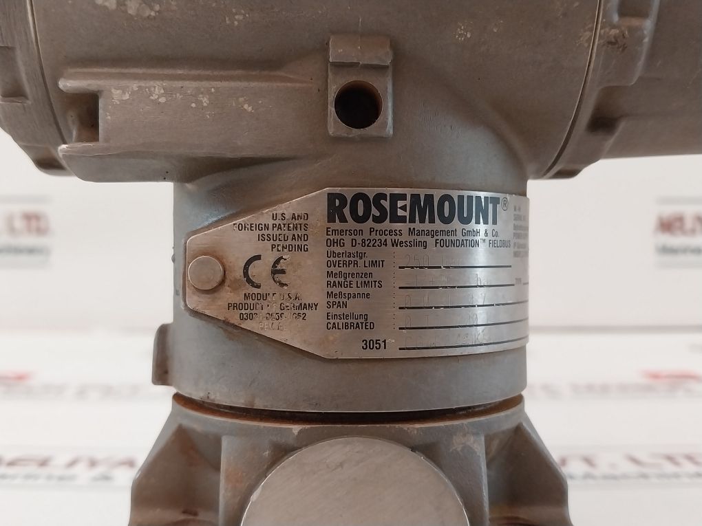 Rosemount 3051 Cg4E02A1Ks5L1M6P104 Fieldbus Pressure Transmitter