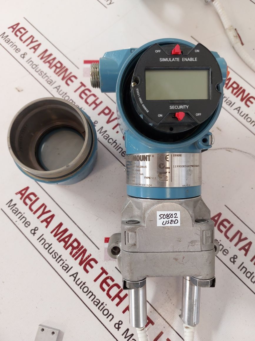 Rosemount 3051Cd4F22A1As2M5B4Iaq4 Pressure Transmitter With 316L/3Mil Sensor Mod