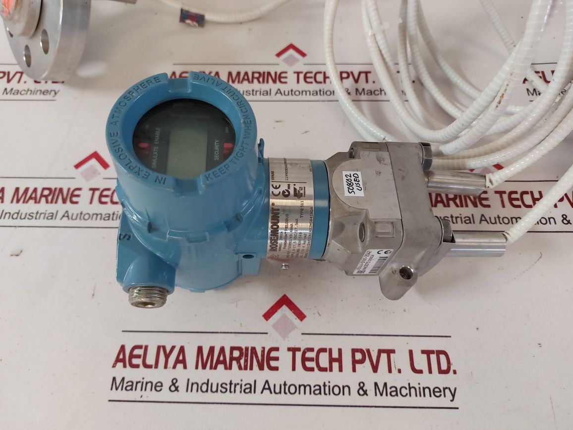 Rosemount 3051Cd4F22A1As2M5B4Iaq4 Pressure Transmitter With 316L/3Mil Sensor Mod