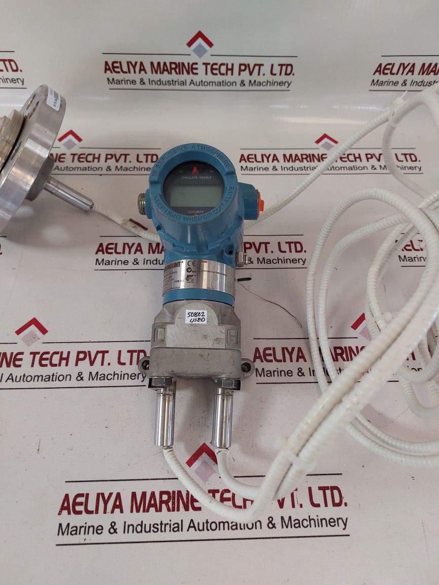 Rosemount 3051Cd4F22A1As2M5B4Iaq4 Pressure Transmitter With 316L/3Mil Sensor Mod