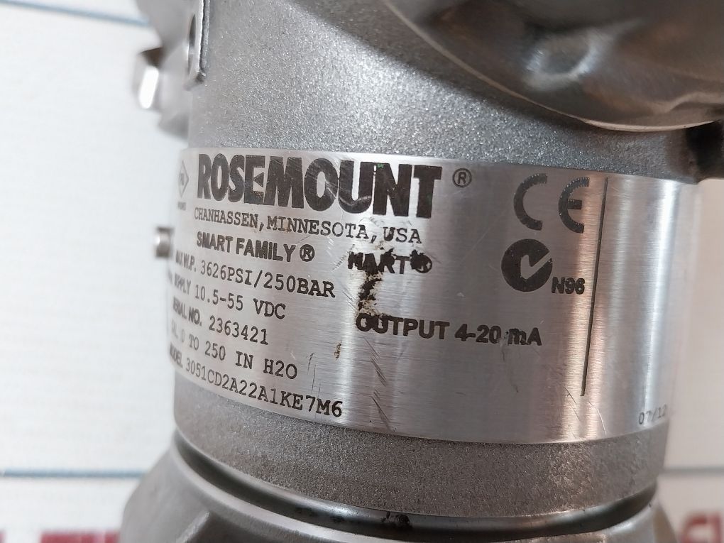 Rosemount 3051 Pressure Transmitter 3051Cd2A22A1Ke7M6 4-20 Ma