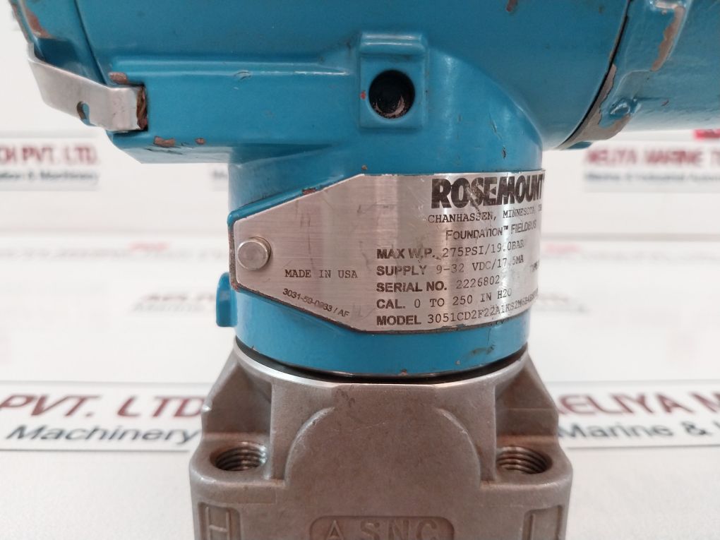 Rosemount 3051Cd2F22A1Ks2M6B4E8P1Q4Q8A01 Pressure Transmitter