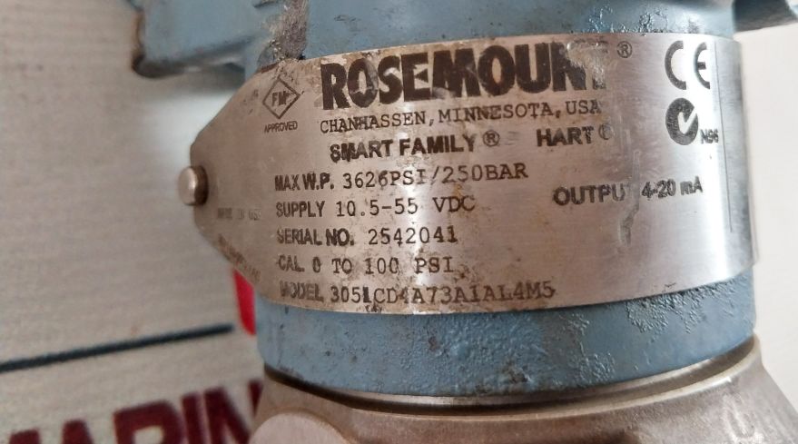 Rosemount 3051Cd4A73A1Al4M5 Differential Pressure Transmitter 03031-0193-0103