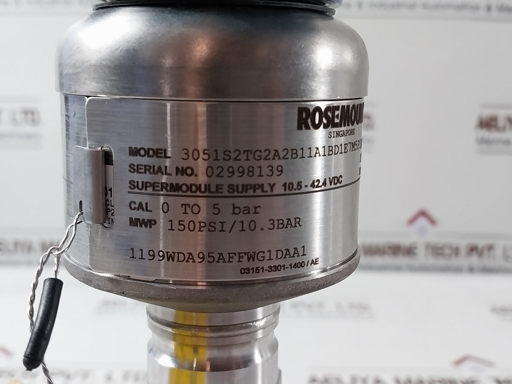Rosemount 3051S2Tg2A2B11A1Bd1E7M5P1Q4Qtt1 Pressure Transmitter With Hart Protoco