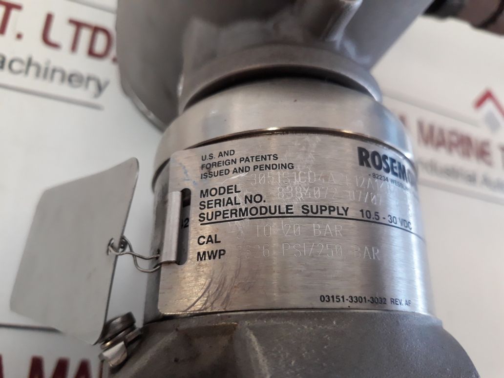 Rosemount 3051S1Cd4A2E12A1Kb4D2I1L4M5Q4Q8 Pressure Transmitter