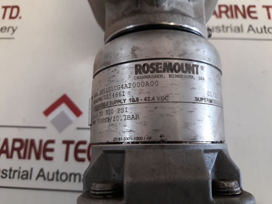 Rosemount 3051S1Cg4A2000A00 Pressure Transmitter 20.7 Bar