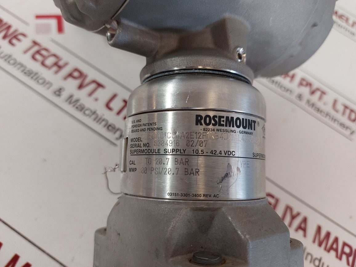 Rosemount 3051S1Cg4A2E12F1Kb4D2Ial4M5Q4Q8 Pressure Transmitter 17.5Ma
