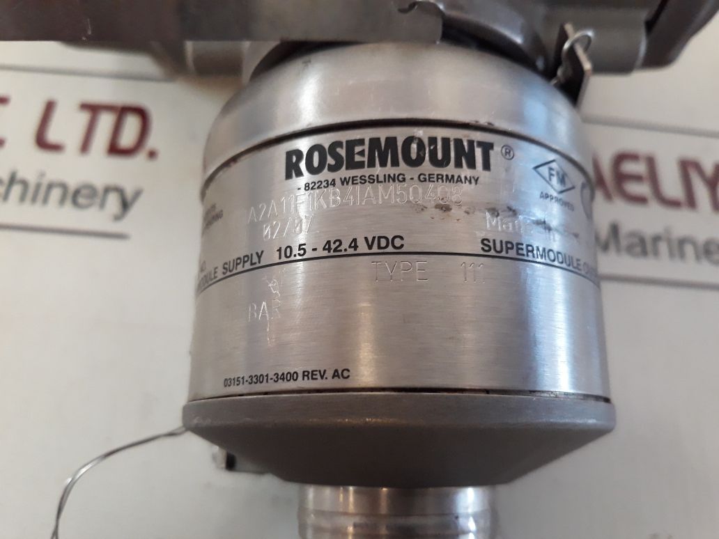 Rosemount 3051S1Tg1A2A11F1B4Iam5Q4Q8 Pressure Transmitter