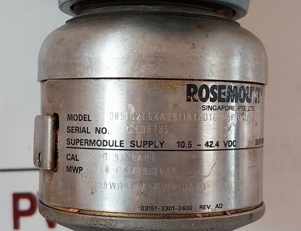 Rosemount 3051S2Tg4A2B11A1Ad1E7M5P1Q4Qtt1 Pressure Transmitter 17.5 Ma
