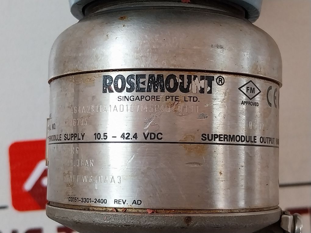 Rosemount 3051S2Tg4A2B11A1Ad1E7M5P1Q4Qtt1 Pressure Transmitter 17.5 Ma