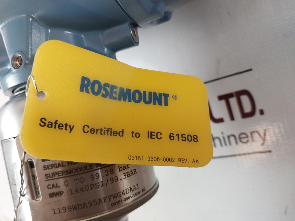 Rosemount 3051S Series Pressure Transmitter 3051S2Tg4A2B11A1Bd1E7M5P1Q4Qtt1