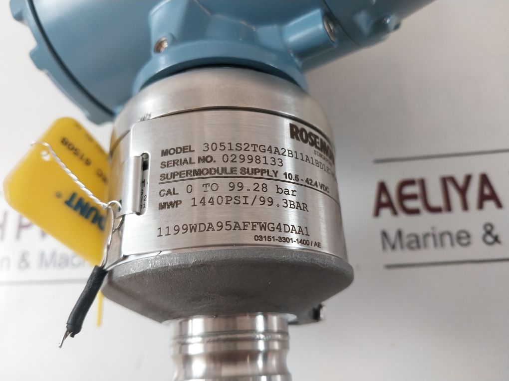 Rosemount 3051S Series Pressure Transmitter 3051S2Tg4A2B11A1Bd1E7M5P1Q4Qtt1