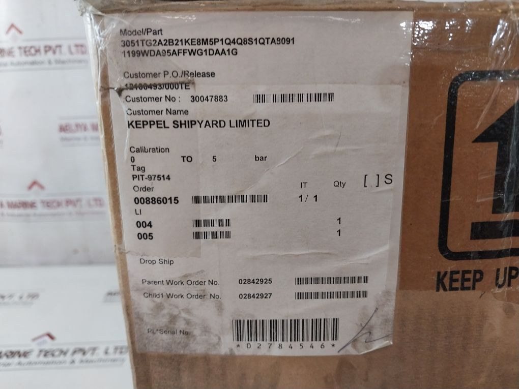 Rosemount 3051Tg2A2B21Ke8M5P1Q4Q8S1Qta8091