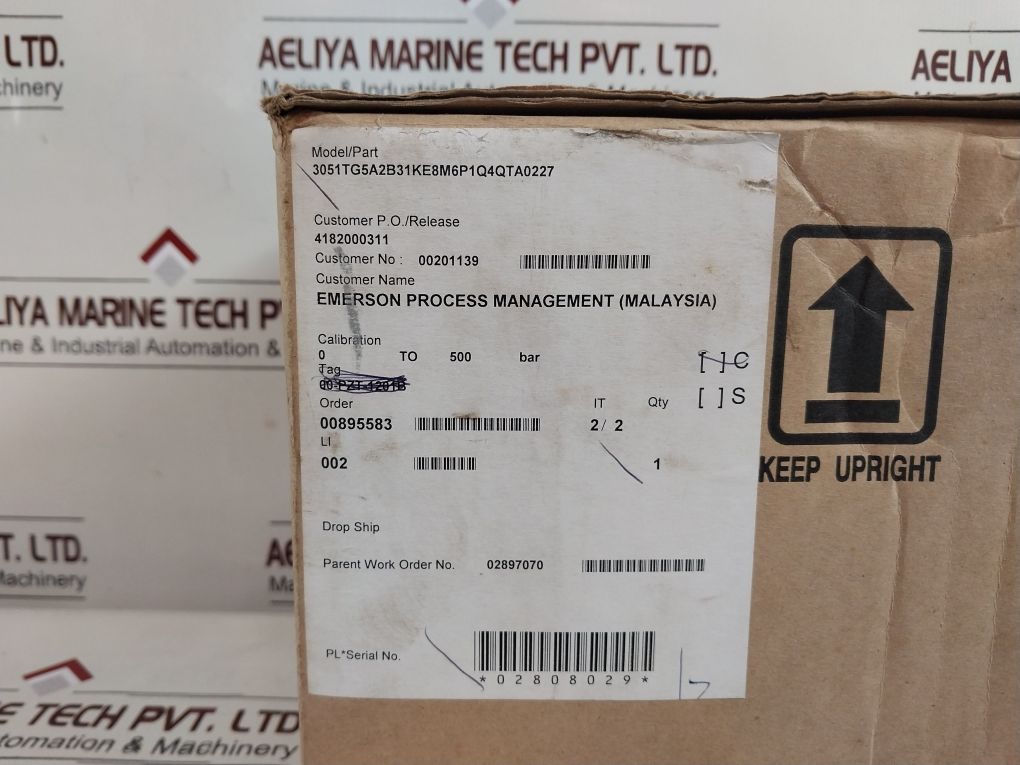 Rosemount 3051Tg5A2B31Ke8M5P1Q4Qta0227 Pressure Transmitter Set