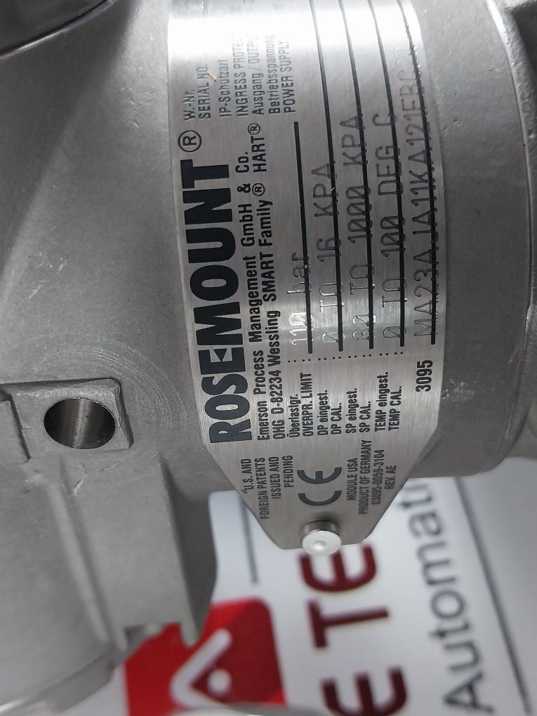 Rosemount 3095 Ma23Aja11Ka121Fbc2Q4Q8 Flow Meter