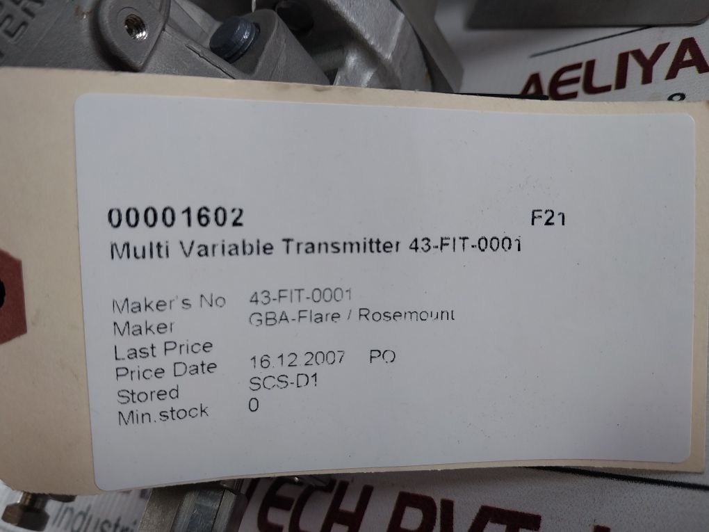 Rosemount 3095 Ma23Aja11Ka121Fbc2Q4Q8 Flow Meter