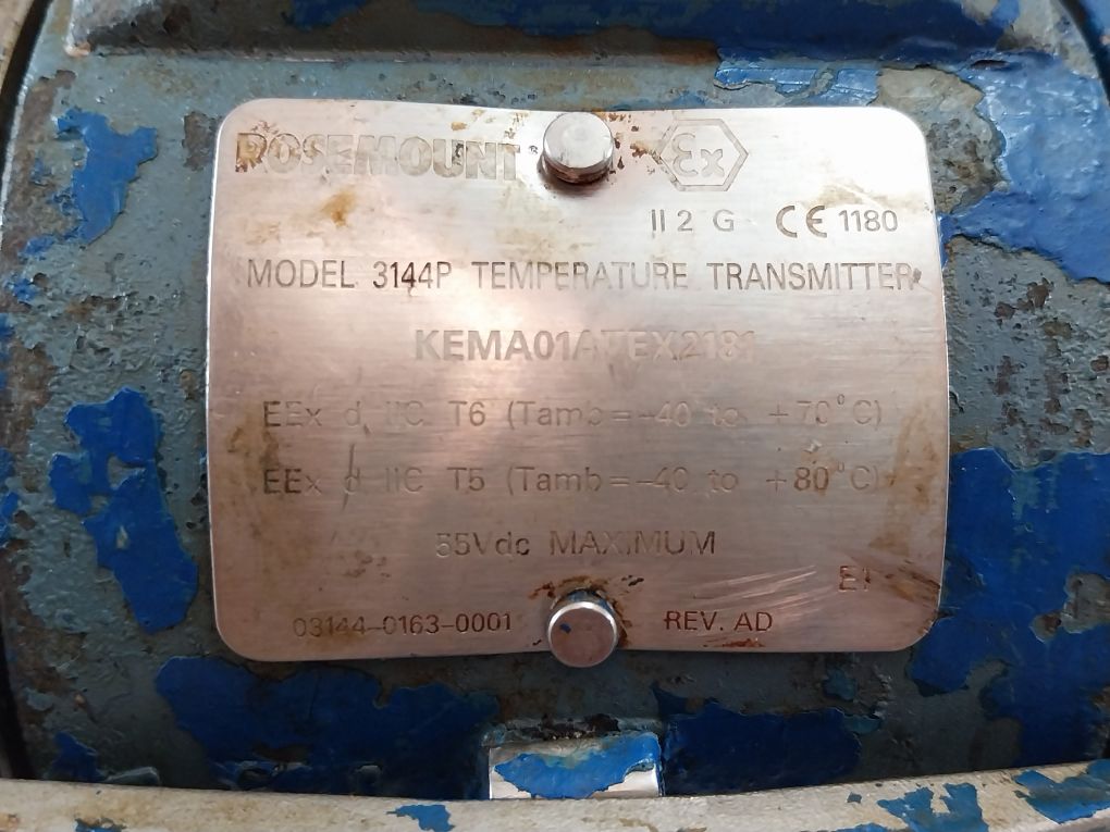Rosemount 3144P D1A1E104B5 Temperature Transmitter Rev Ad Ip 66/68