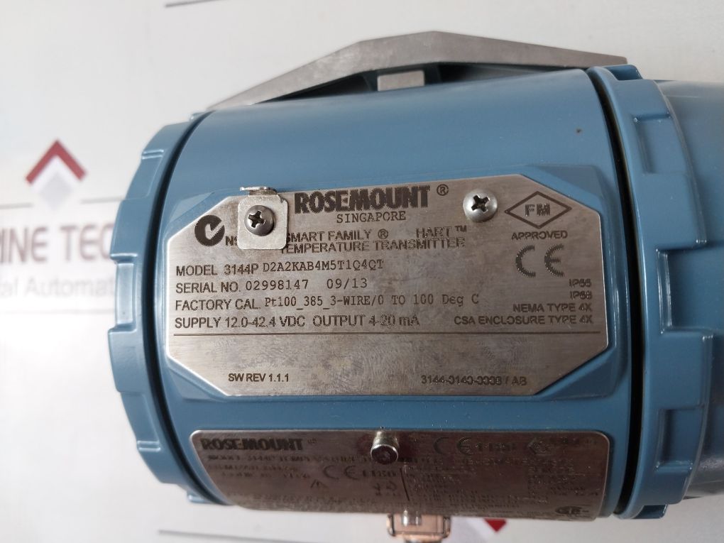 Rosemount 3144Pd2A2Kab4M5T1Q4Qt Temperature Transmitter Set With Protocol 3114P