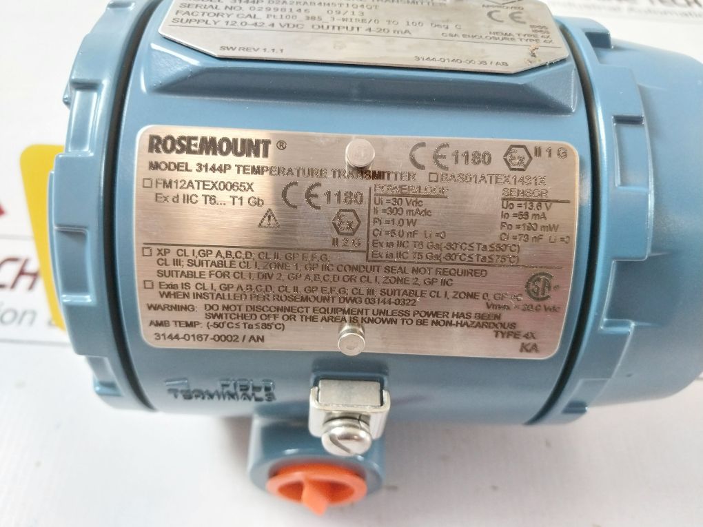 Rosemount/Emerson 3144Pd2A2Kab4M5T1Q4Qt Temperature Transmitter Set