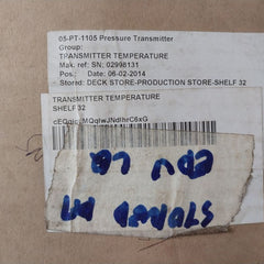 Rosemount 3144P Temperature Transmitter Set 3144P D6A2E7P8B4M5T1C4Q4Qt