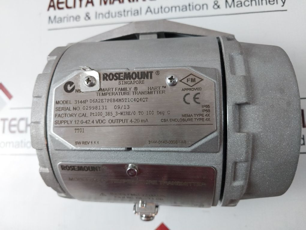 Rosemount 3144P Temperature Transmitter Set 3144P D6A2E7P8B4M5T1C4Q4Qt