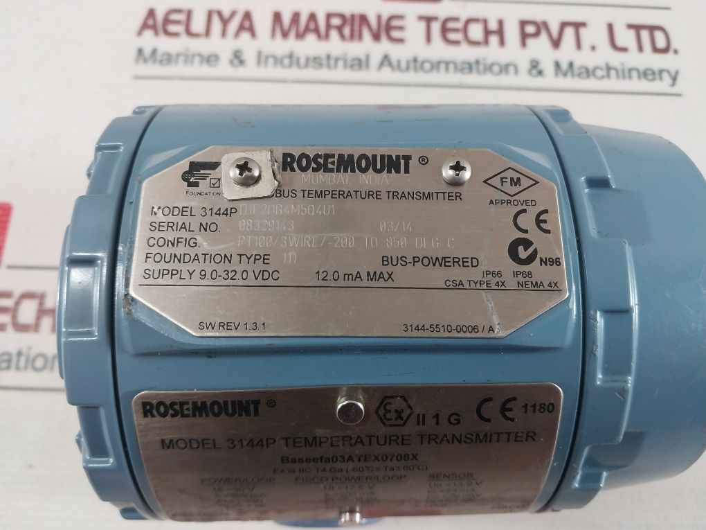 Rosemount 3144P D1F2I1B4M5Q4U1 Temperature Transmitter