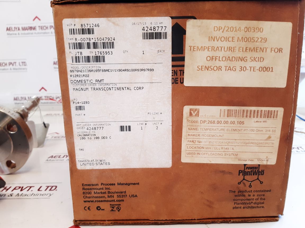 Rosemount 316316L Stem
