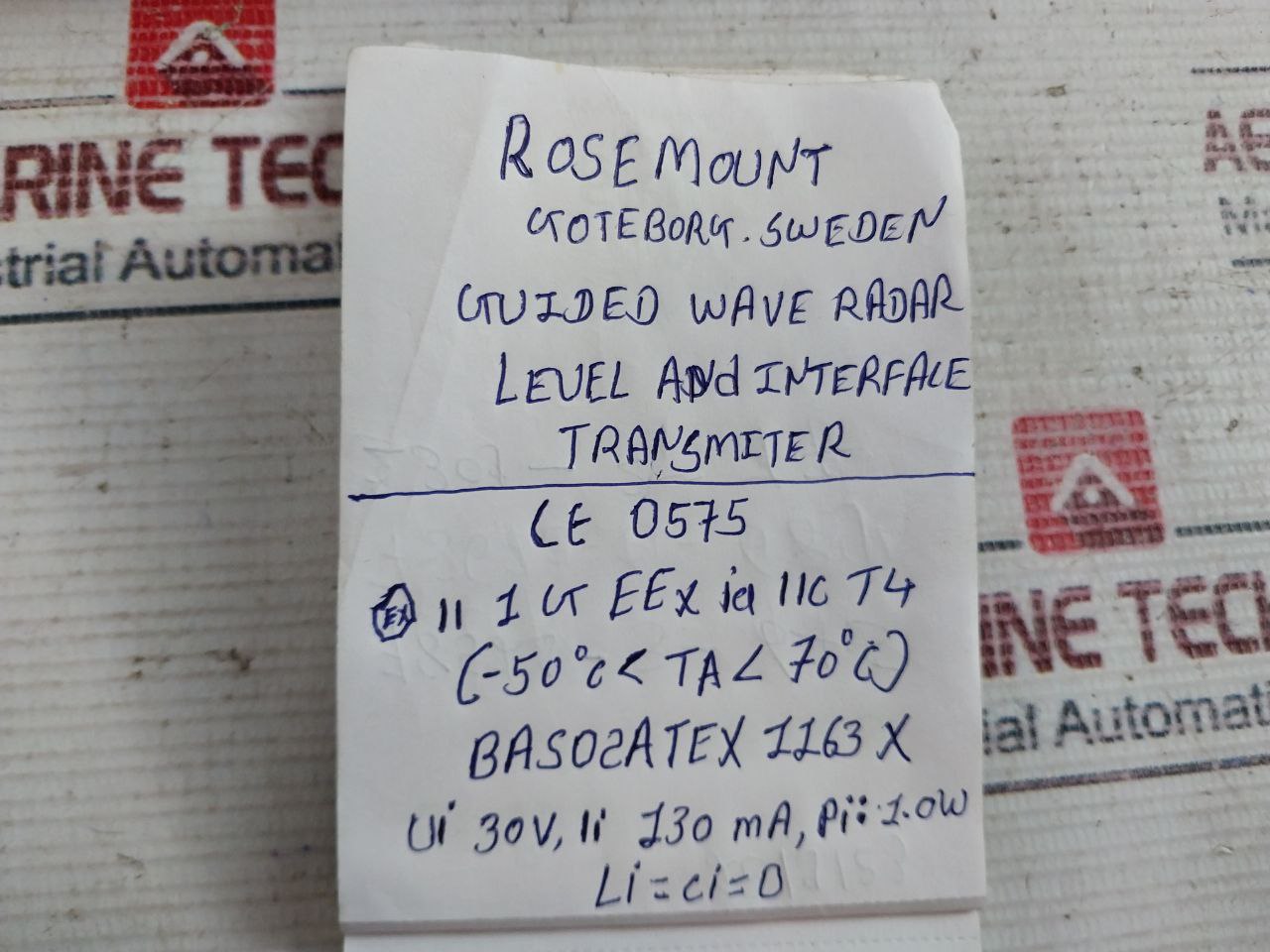 Rosemount 3301Ha2S1V3Bm0202Bai1 Guided Wave Radar Level & Interface Transmitter